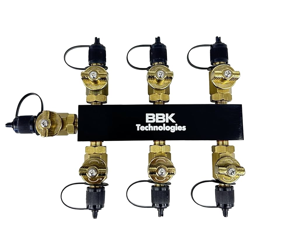 回収用ヘッダー (オールボールバルタイプ)未使用 Amazon | BBK フロン回収用ヘッダー (6連結・オールバルブ